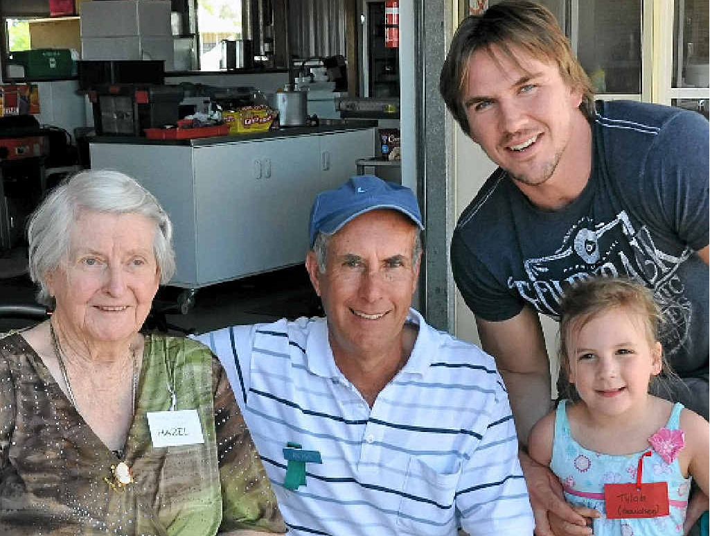 SIDDANS LINEAGE: Hazel Siddans (second generation), Ross Siddans (third generation), Nicholas Wuersching (fourth generation) and Tylah Wuersching (fifth generation).